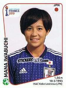 Cromo Mana Iwabuchi - FIFA Women's World Cup France 2019 - Panini