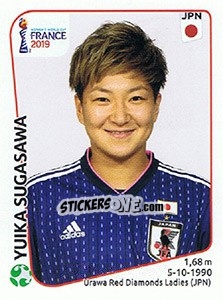 Sticker Yuika Sugasawa - FIFA Women's World Cup France 2019 n. 327 - Panini
