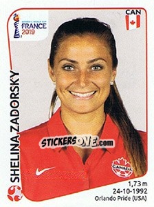 Cromo Shelina Zadorsky - FIFA Women's World Cup France 2019 - Panini