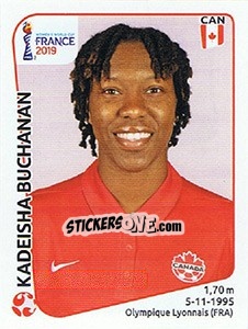 Sticker Kadeisha Buchanan - FIFA Women's World Cup France 2019 n. 334 - Panini