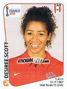 Cromo Desiree Scott - FIFA Women's World Cup France 2019 - Panini