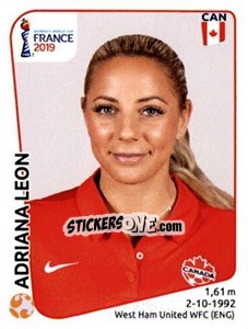 Sticker Adriana Leon - FIFA Women's World Cup France 2019 - Panini