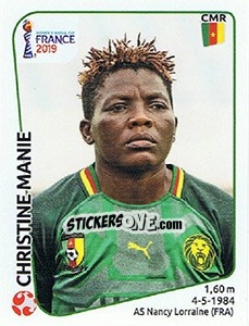 Cromo Christine Manie - FIFA Women's World Cup France 2019 - Panini