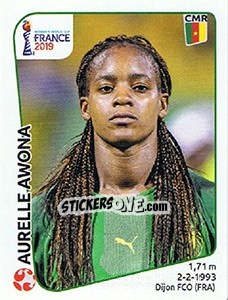 Figurina Aurelle Awona - FIFA Women's World Cup France 2019 - Panini