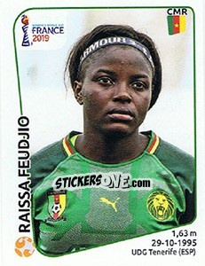 Sticker Raissa Feudjio - FIFA Women's World Cup France 2019 - Panini