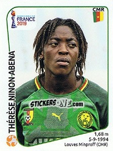 Sticker Thérése Ninon Abena - FIFA Women's World Cup France 2019 - Panini