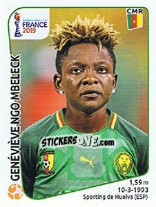 Sticker Genéviéve Ngo Mbeleck - FIFA Women's World Cup France 2019 n. 359 - Panini