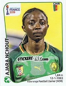 Figurina Ajara Nchout - FIFA Women's World Cup France 2019 - Panini