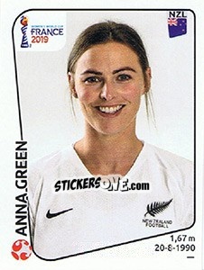 Sticker Anna Green - FIFA Women's World Cup France 2019 - Panini