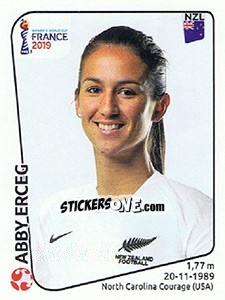 Cromo Abby Erceg - FIFA Women's World Cup France 2019 - Panini