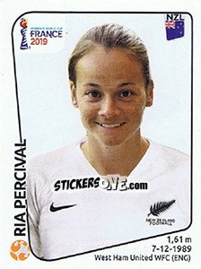 Figurina Ria Percival - FIFA Women's World Cup France 2019 - Panini