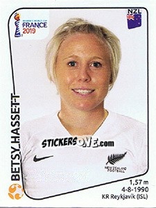 Sticker Betsy Hassett - FIFA Women's World Cup France 2019 - Panini