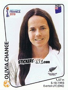 Cromo Olivia Chance - FIFA Women's World Cup France 2019 - Panini