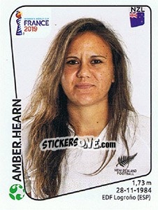 Sticker Amber Hearn - FIFA Women's World Cup France 2019 - Panini