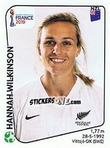 Sticker Hannah Wilkinson - FIFA Women's World Cup France 2019 - Panini