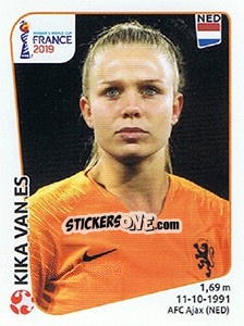 Sticker Kika van Es - FIFA Women's World Cup France 2019 - Panini