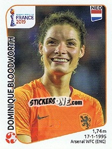 Cromo Dominique Bloodworth - FIFA Women's World Cup France 2019 - Panini