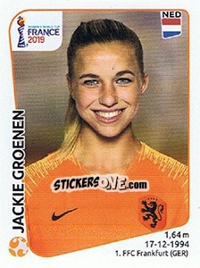 Sticker Jackie Groenen - FIFA Women's World Cup France 2019 - Panini