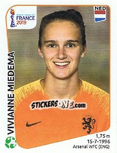 Sticker Vivianne Miedema - FIFA Women's World Cup France 2019 - Panini