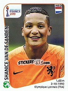 Figurina Shanice van de Sanden - FIFA Women's World Cup France 2019 - Panini