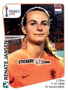 Sticker Renate Jansen - FIFA Women's World Cup France 2019 - Panini