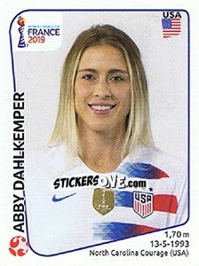 Sticker Abby Dahlkemper - FIFA Women's World Cup France 2019 - Panini