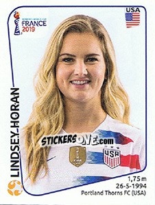 Cromo Lindsey Horan - FIFA Women's World Cup France 2019 - Panini