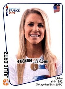 Sticker Julie Ertz - FIFA Women's World Cup France 2019 - Panini