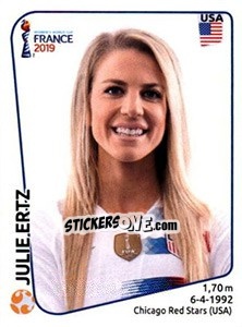 Cromo Julie Ertz - FIFA Women's World Cup France 2019 - Panini