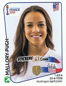 Sticker Mallory Pugh - FIFA Women's World Cup France 2019 - Panini