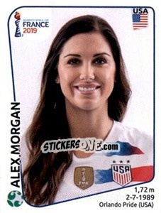 Cromo Alex Morgan - FIFA Women's World Cup France 2019 - Panini