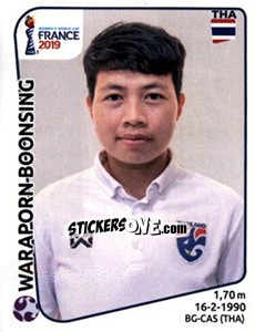 Sticker Waraporn Boonsing - FIFA Women's World Cup France 2019 - Panini