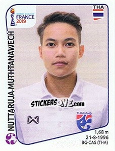 Sticker Nuttaruja Muthtanawech - FIFA Women's World Cup France 2019 - Panini