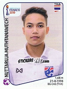 Cromo Nuttaruja Muthtanawech - FIFA Women's World Cup France 2019 - Panini