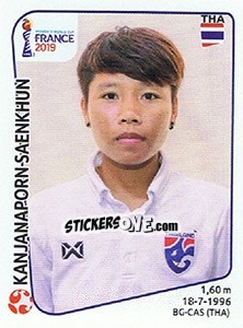 Sticker Kanjanaporn Saenkhun - FIFA Women's World Cup France 2019 - Panini