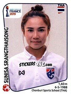 Sticker Sunisa Srangthaisong - FIFA Women's World Cup France 2019 - Panini