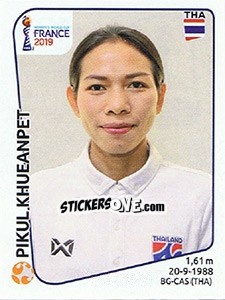 Sticker Pikul Khueanpet - FIFA Women's World Cup France 2019 - Panini