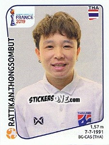 Figurina Rattikan Thongsombut - FIFA Women's World Cup France 2019 - Panini