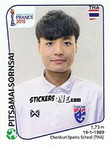 Sticker Pitsamai Sornsai - FIFA Women's World Cup France 2019 - Panini