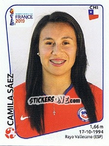 Cromo Camila Sáez - FIFA Women's World Cup France 2019 - Panini