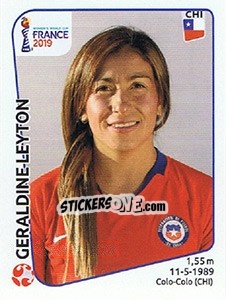 Sticker Geraldine Leyton - FIFA Women's World Cup France 2019 - Panini