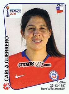 Figurina Carla Guerrero - FIFA Women's World Cup France 2019 - Panini