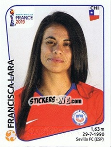 Cromo Francisca Lara - FIFA Women's World Cup France 2019 - Panini