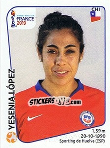 Sticker Yesenia López - FIFA Women's World Cup France 2019 - Panini