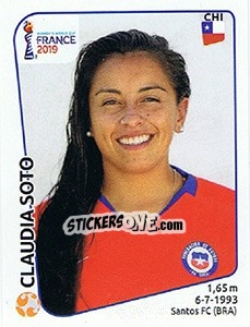Sticker Claudia Soto - FIFA Women's World Cup France 2019 - Panini