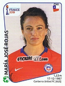 Sticker María José Rojas - FIFA Women's World Cup France 2019 - Panini