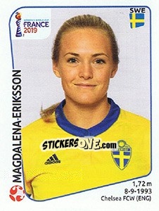 Figurina Magdalena Eriksson - FIFA Women's World Cup France 2019 - Panini