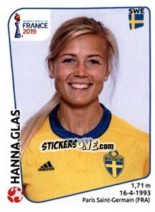 Cromo Hanna Glas - FIFA Women's World Cup France 2019 - Panini