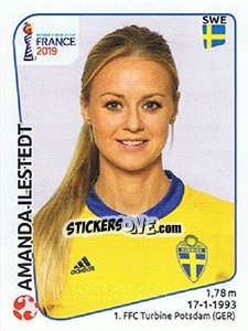 Figurina Amanda Ilestedt - FIFA Women's World Cup France 2019 - Panini