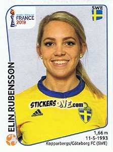 Figurina Elin Rubensson - FIFA Women's World Cup France 2019 - Panini